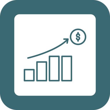 İş ve finans simgesinin vektör illüstrasyonu