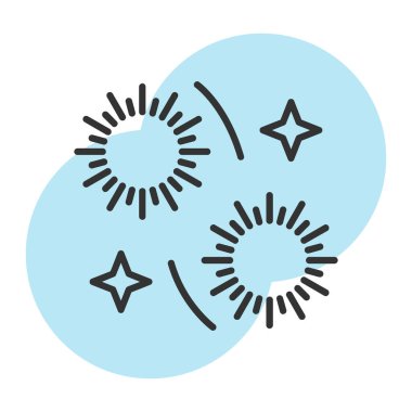 Bir yıldız simgesinin vektör illüstrasyonu