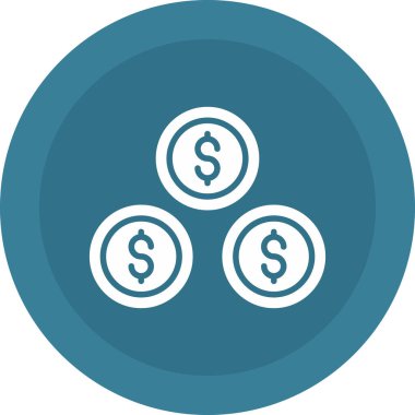 Dolar simgesi vektör illüstrasyonu