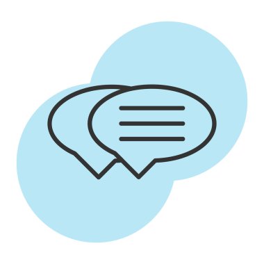 kabarcık sohbet ileti simgesi