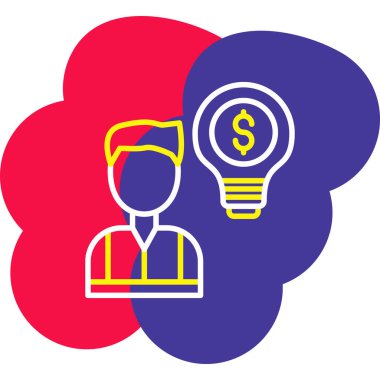 iş fikri kutsal kişilerin resmi, vektör çizim