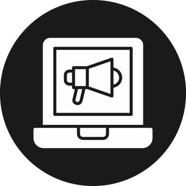 Hoparlör vektör satırı simgesi