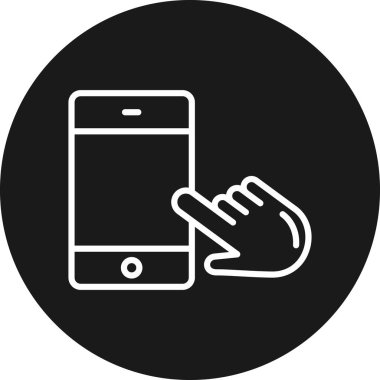 Akıllı telefon simgesinin vektör illüstrasyonu