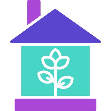 Ev. Web simgesi basit illüstrasyon