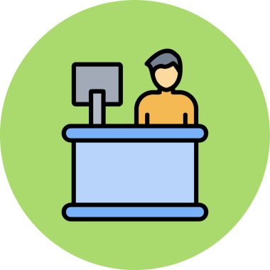 Masa simgesi, vektör illüstrasyonu