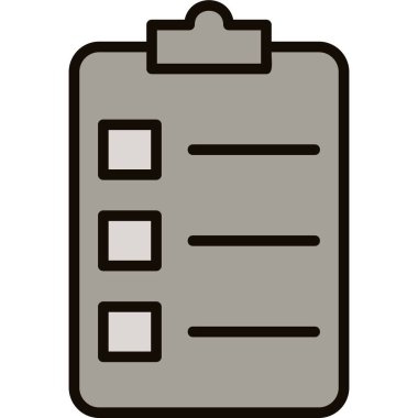 Liste. Web simgesi vektör illüstrasyonu