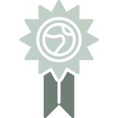 Madalya ikon vektör illüstrasyonu