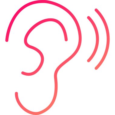 kulak simgesi vektör illüstrasyonu