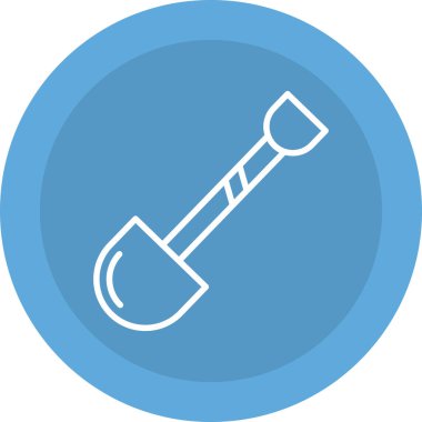 kürek simgesi vektör illüstrasyonu