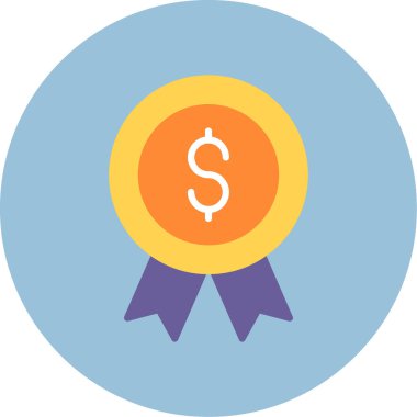 Rozet Basit Vektör Simgesi İllüstrasyonu