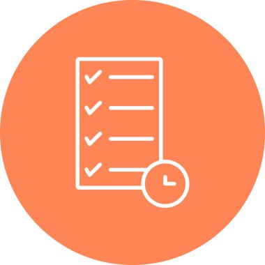 kontrol listesi simgesi vektör illüstrasyonu