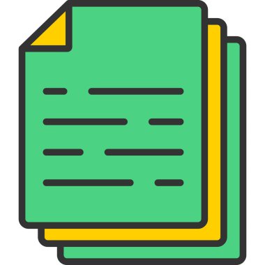 Dosya. Web simgesi basit illüstrasyon