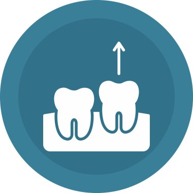 diş simgesi vektör illüstrasyonu