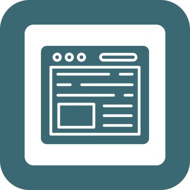 Web simgesi vektör illüstrasyonu