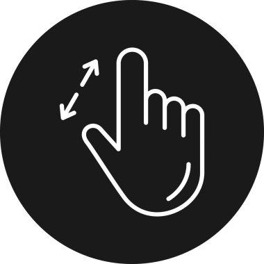 el simgesi vektör illüstrasyonu