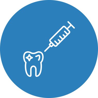 Diş simgesi vektör illüstrasyonu