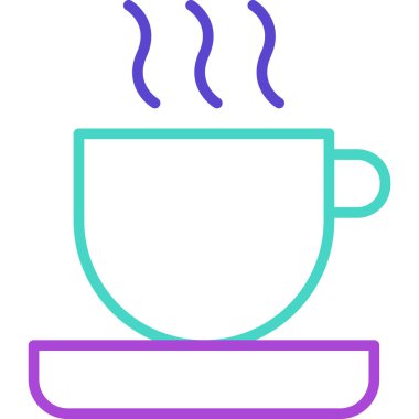 Bardak. Web simgesi basit illüstrasyon