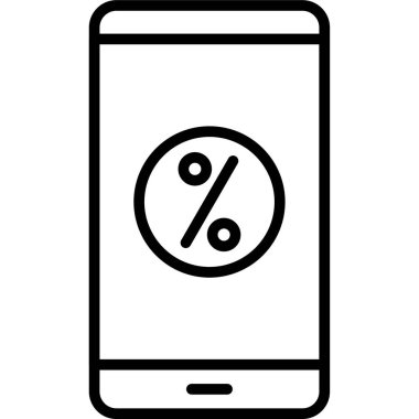 Akıllı telefon. Web simgesi basit illüstrasyon