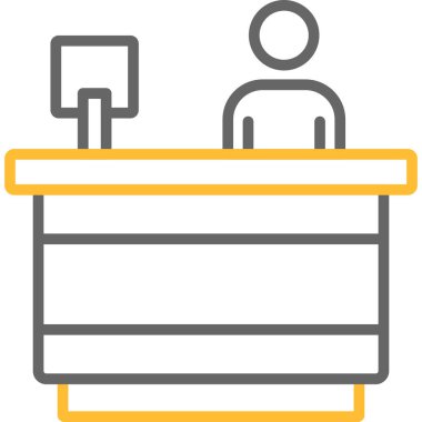 mobilya kutsal kişilerin resmi, vektör çizim