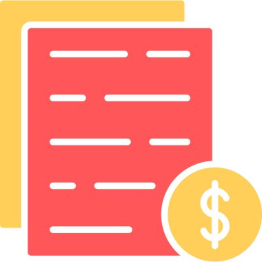 belge simgesi vektör illüstrasyonu