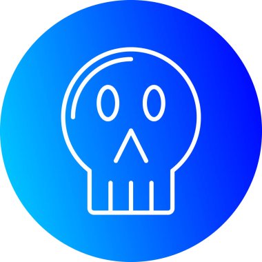 Kurukafa simgesi vektör illüstrasyonu