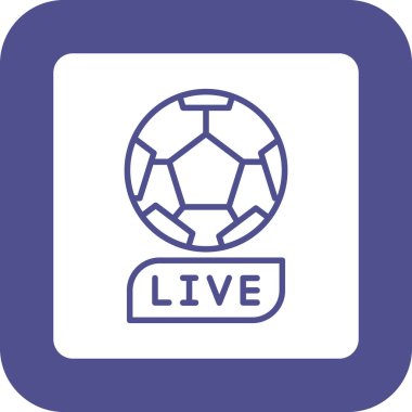 Vektör futbol topu simgesini