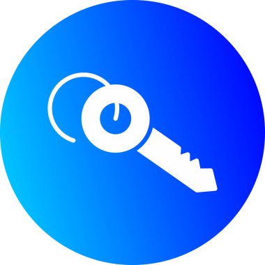 Anahtar simgesinin vektör illüstrasyonu