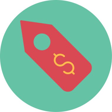 Alışveriş etiketi. Basit tasarım