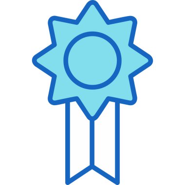 Madalya ikon vektör illüstrasyonu