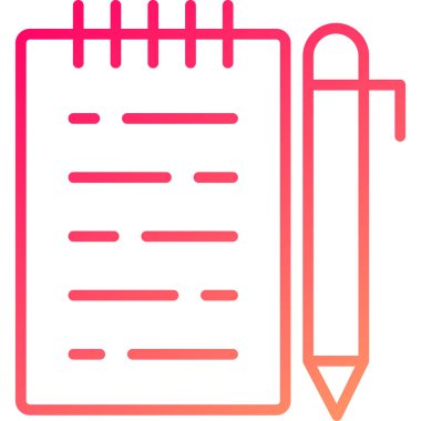 Kalem. Web simgesi basit illüstrasyon