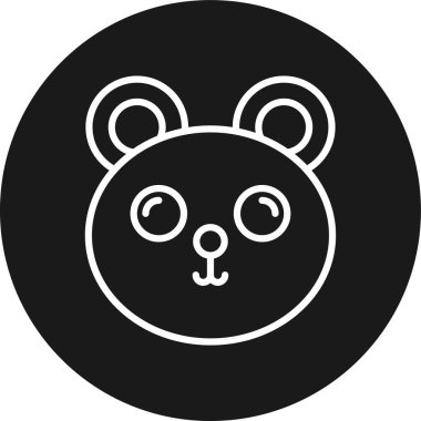 Ayı simgesinin vektör illüstrasyonu