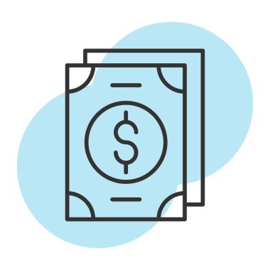 Dolar simgesi, vektör illüstrasyonu