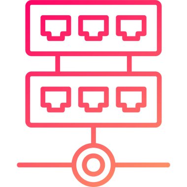 şebeke. Web simgesi basit illüstrasyon