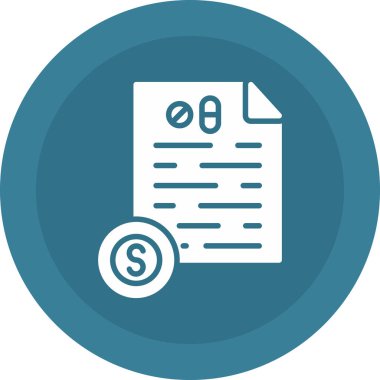 fatura simgesi vektör illüstrasyonu