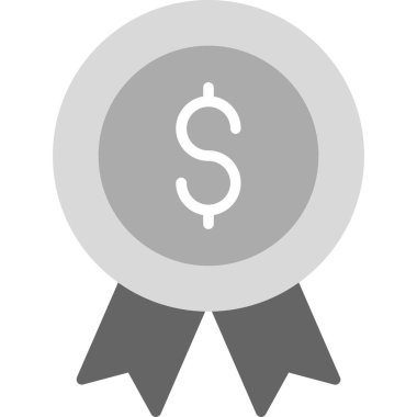 Madalya ikon vektör illüstrasyonu