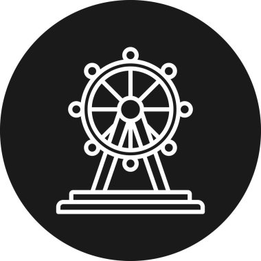 Dönme dolap simgesi, basit tasarım