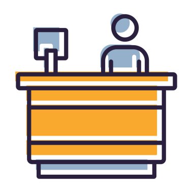 Kitaplı masa ve sandalye.