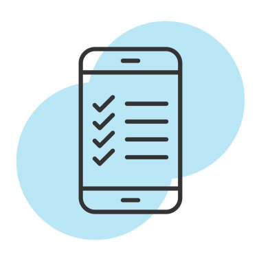 akıllı telefon simgesi vektör illüstrasyonu