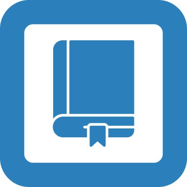 Kitap. Web simgesi basit tasarım