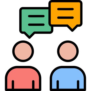 Bir grup sohbet baloncuğu. sohbet baloncukları vektör illüstrasyonunun ana simgesi