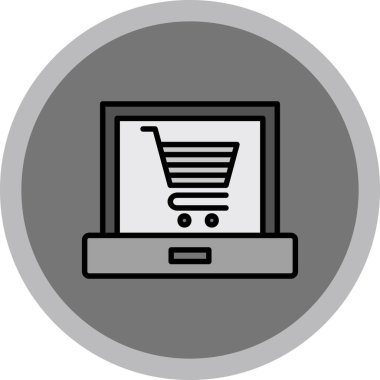 dizüstü bilgisayar simgesi, vektör illüstrasyonu