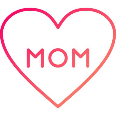 anne simgesi vektör illüstrasyonu