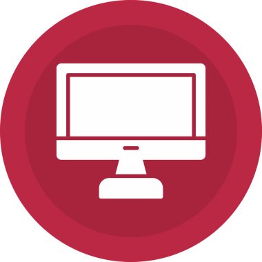 bilgisayar izleme simgesi, vektör illüstrasyonu