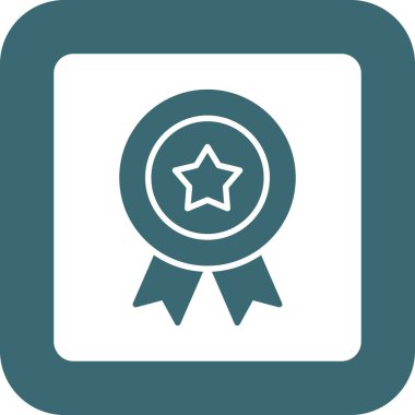 ödül rozeti simgesi modada izole edilmiş arkaplan