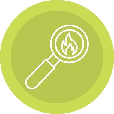 Bir ateş simgesinin vektör illüstrasyonu