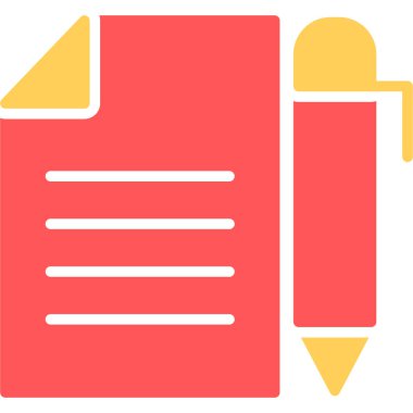 Belge. Web simgesi basit illüstrasyon