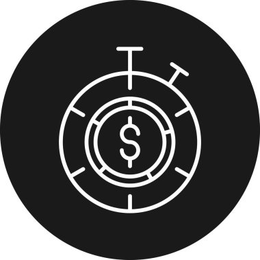 hedef simge, vektör illüstrasyonu