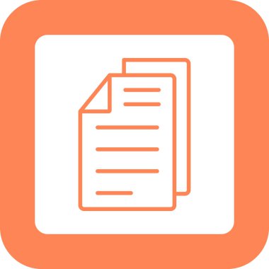 Belge. Web simgesi basit tasarım