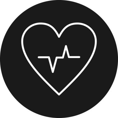 Beyaz arkaplanda kalp simgesi izole edildi