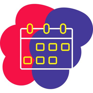 Takvim. Web simgesi basit illüstrasyon